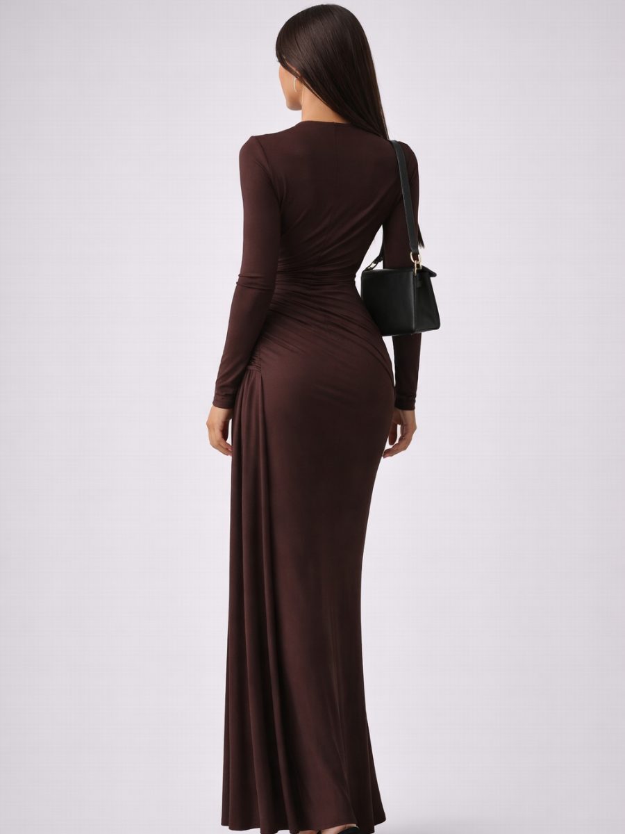 Robe Cécile – Longue, Manches Longues