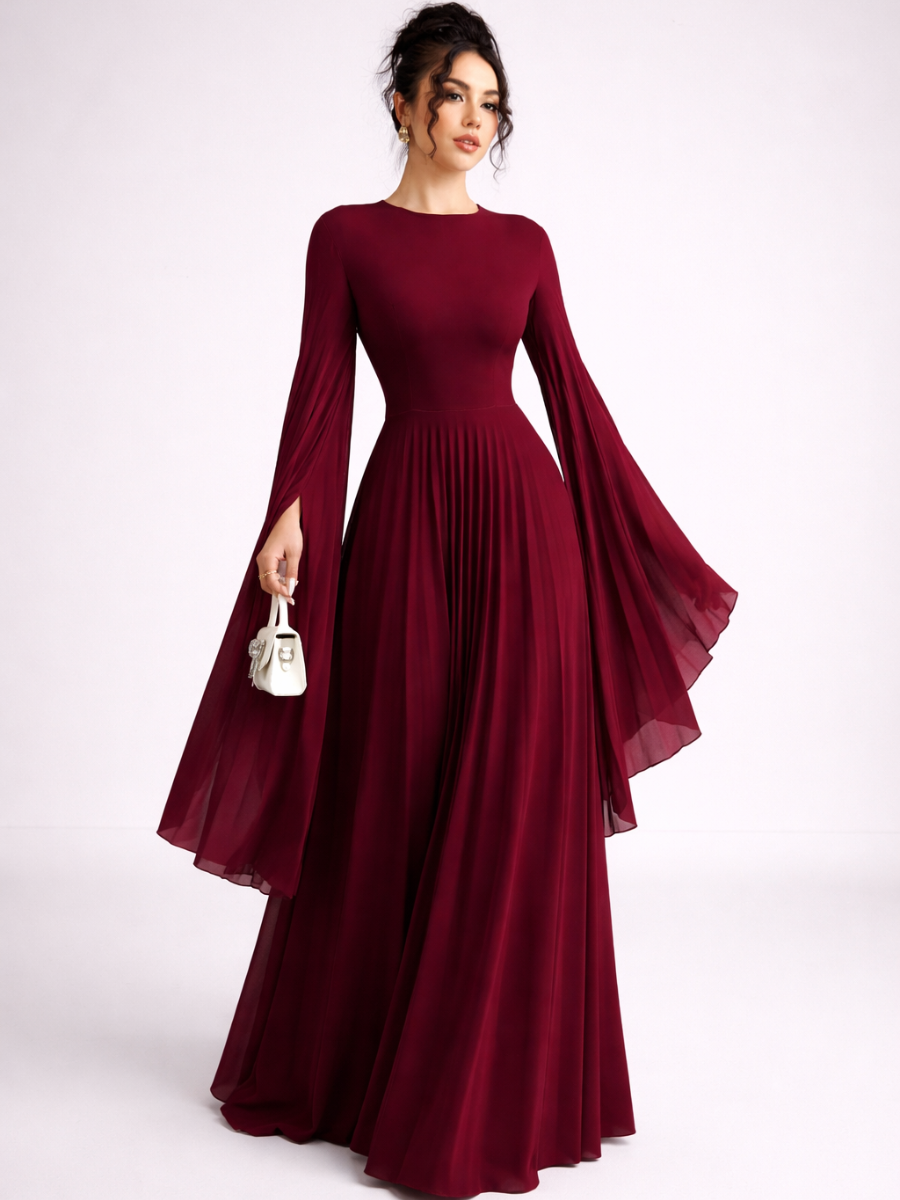 Robe longue à manches longues Delphine