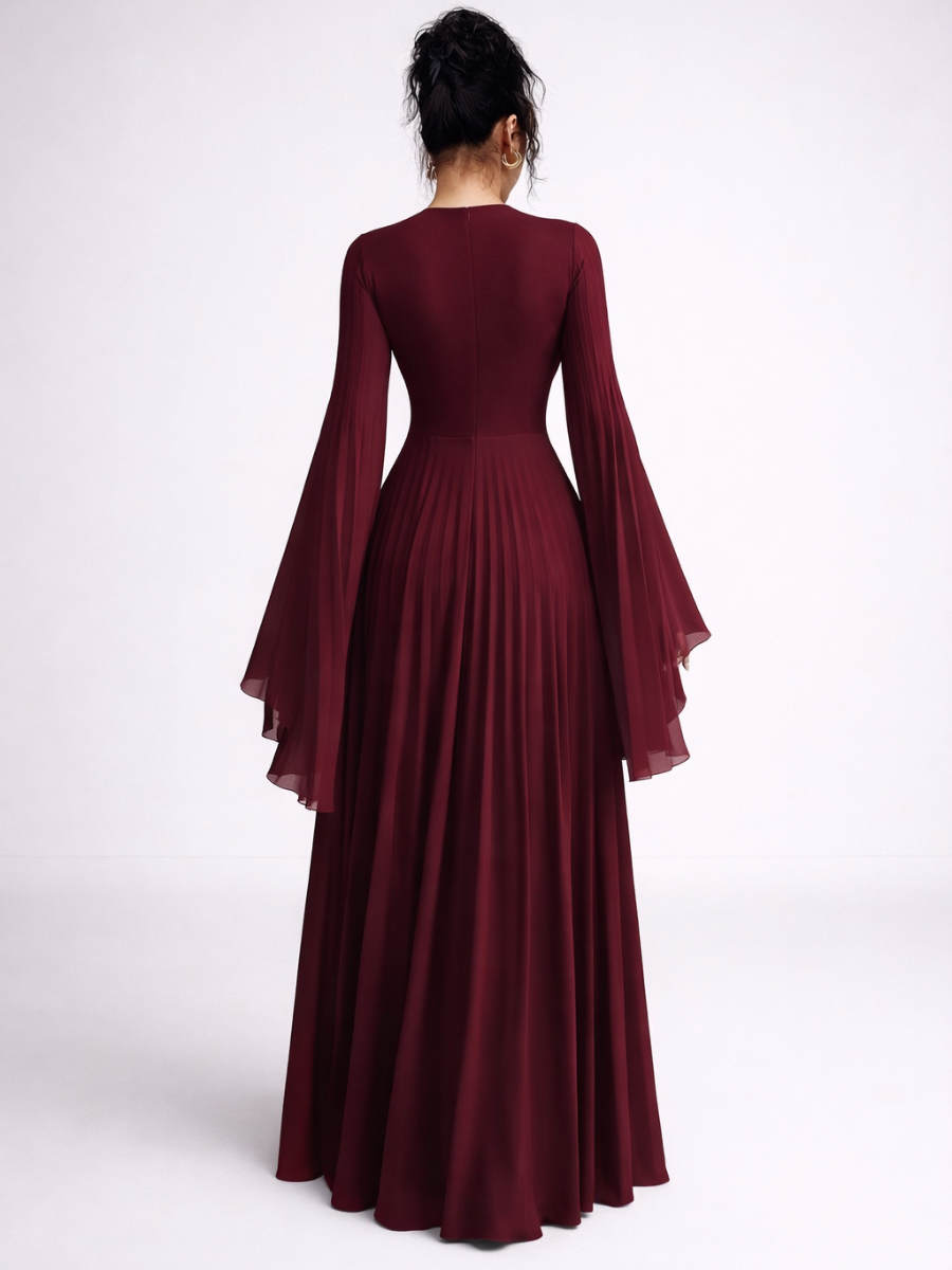 Robe longue à manches longues Delphine