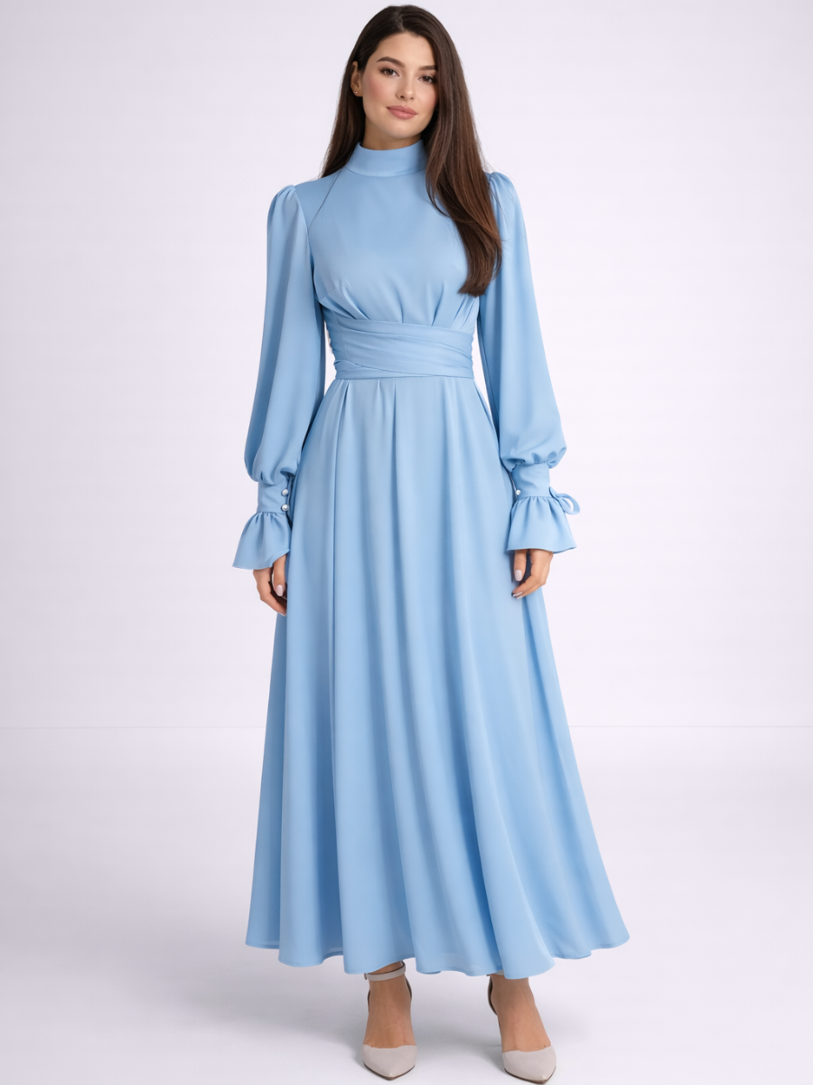 Robe midi à manches longues Louise