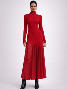 Robe midi à manches longues Adèle