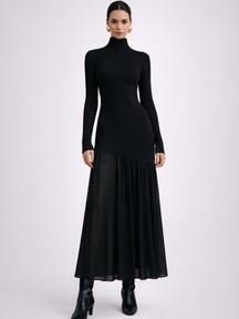 Robe midi à manches longues Adèle