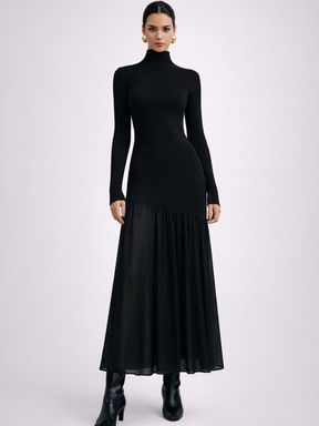 Robe midi à manches longues Adèle