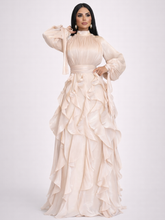 Robe longue à volants Laure