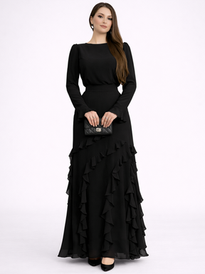 Robe Anabelle – Longue à Volants