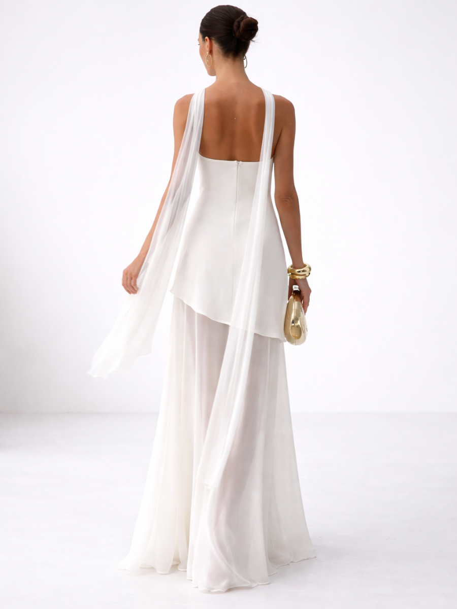 Robe Longue Asymétrique Valérie