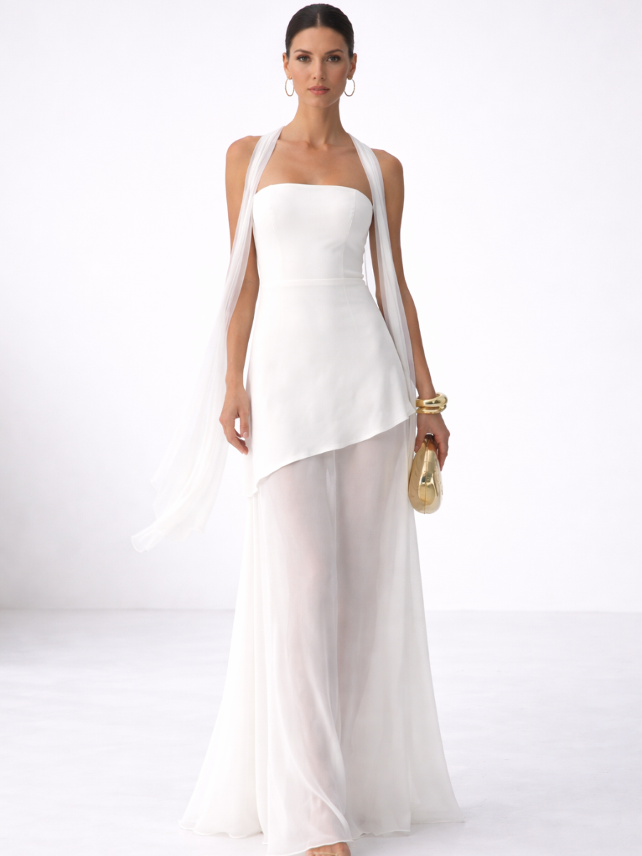 Robe Longue Asymétrique Valérie