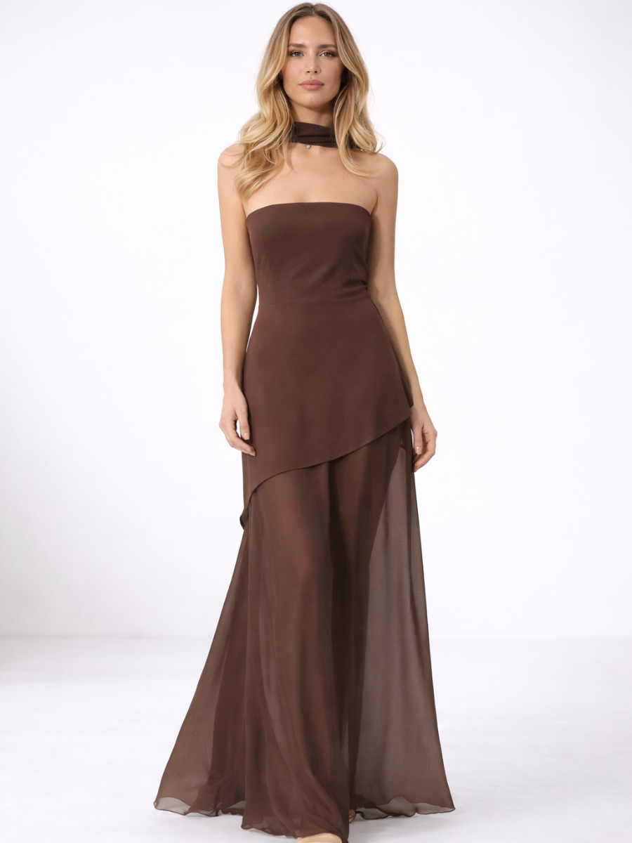 Robe Longue Asymétrique Valérie