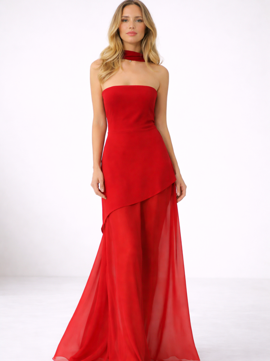 Robe Longue Asymétrique Valérie