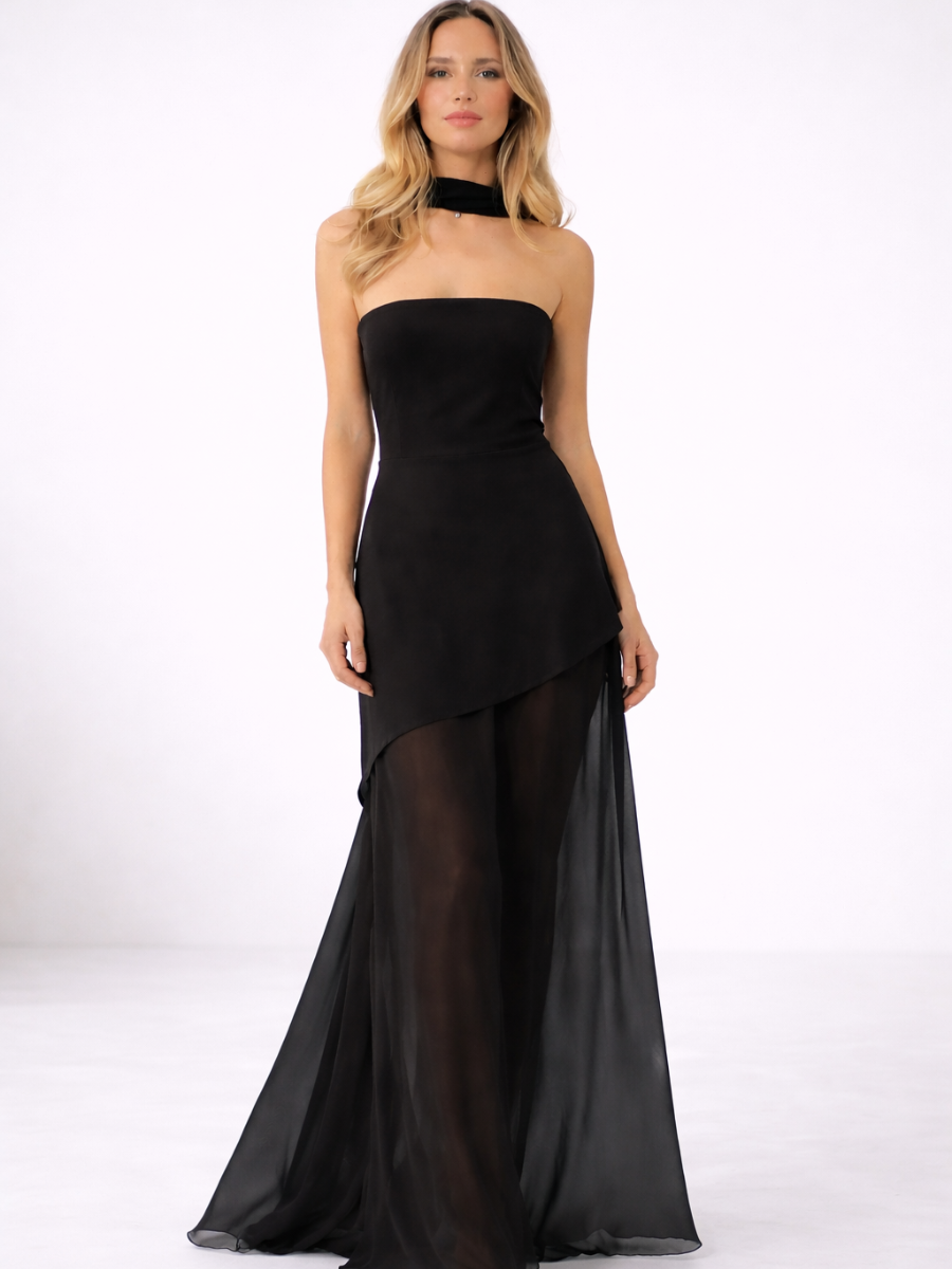 Robe Longue Asymétrique Valérie