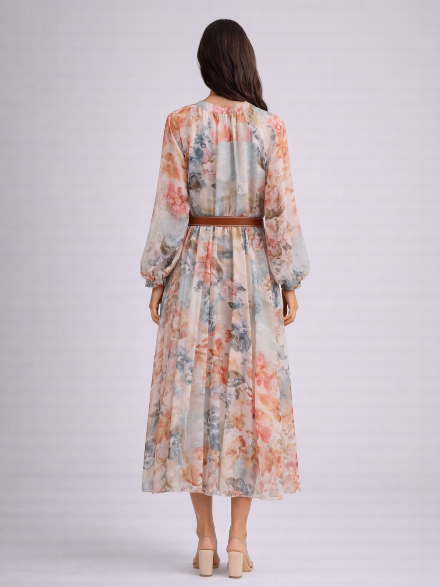 Robe midi fleurie Élise