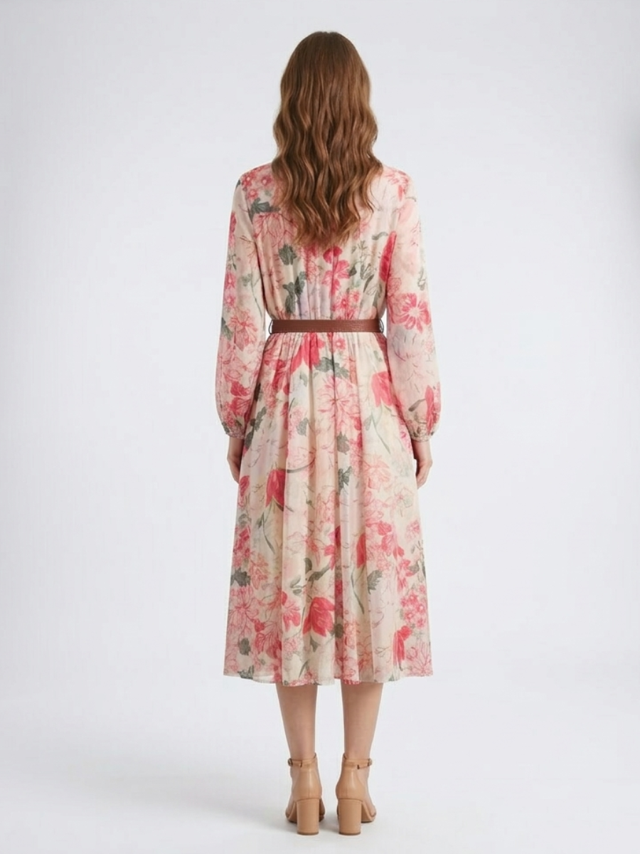 Robe midi fleurie Camille