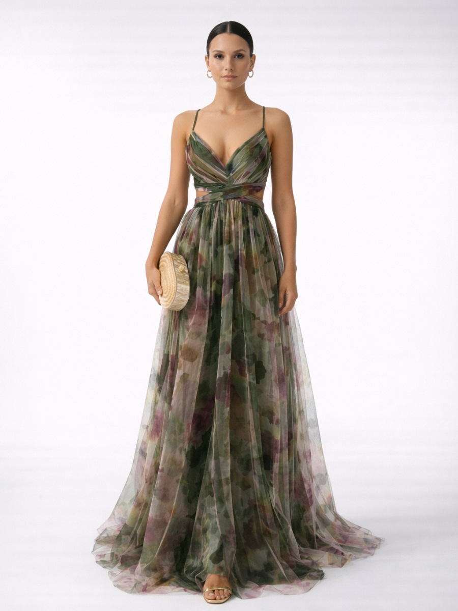 Robe Longue Imprimée Imogen