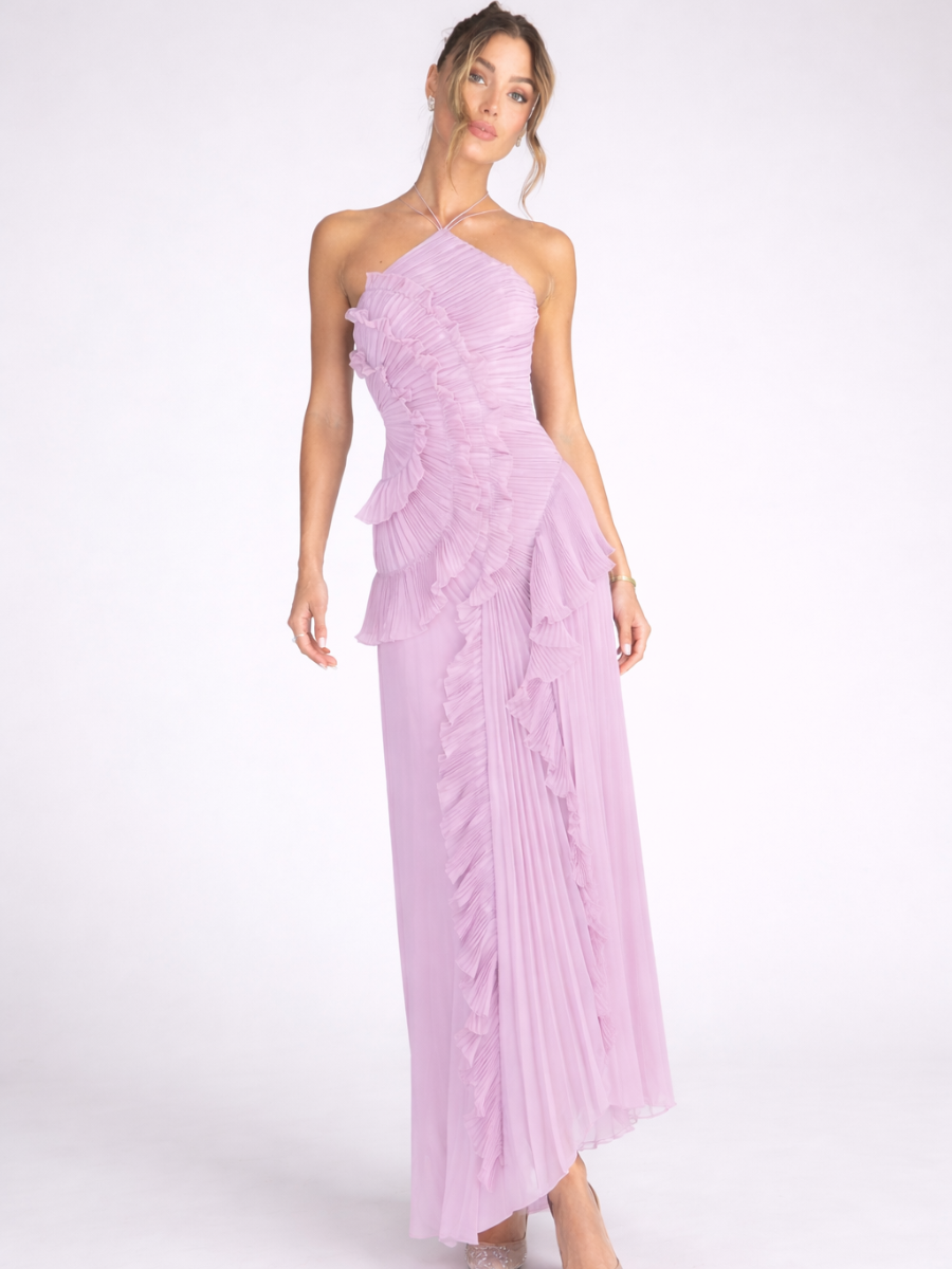 Robe asymétrique fluide Élodie