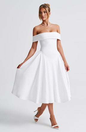 Robe Midi Épaules Dénudées Princess
