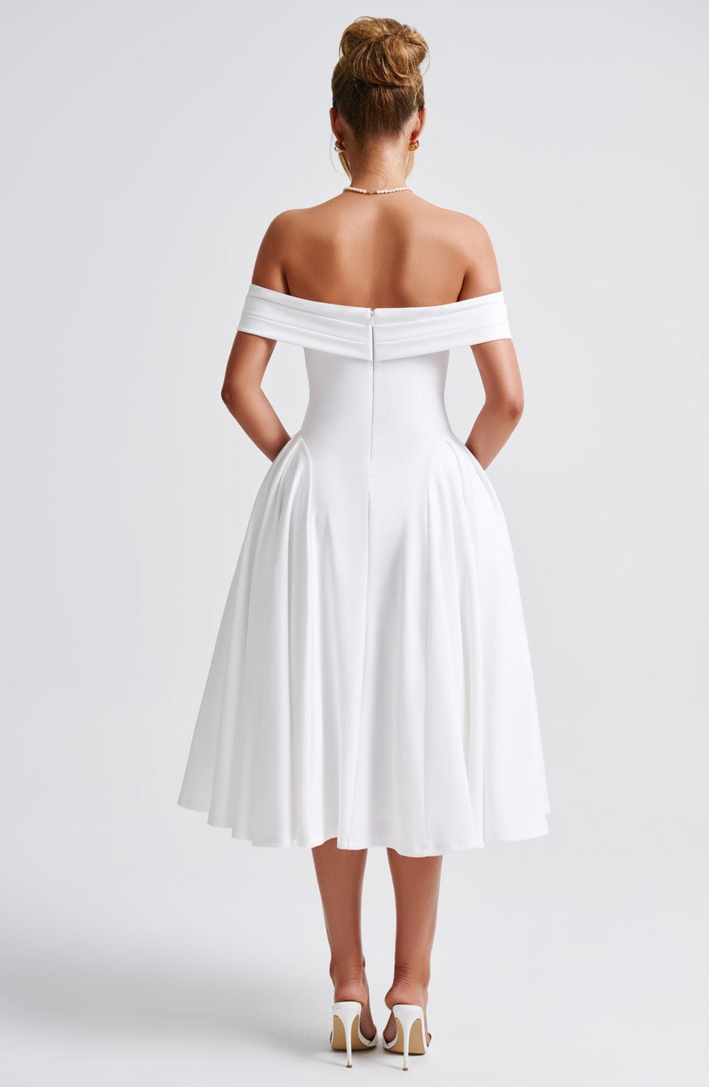 Robe Midi Épaules Dénudées Princess