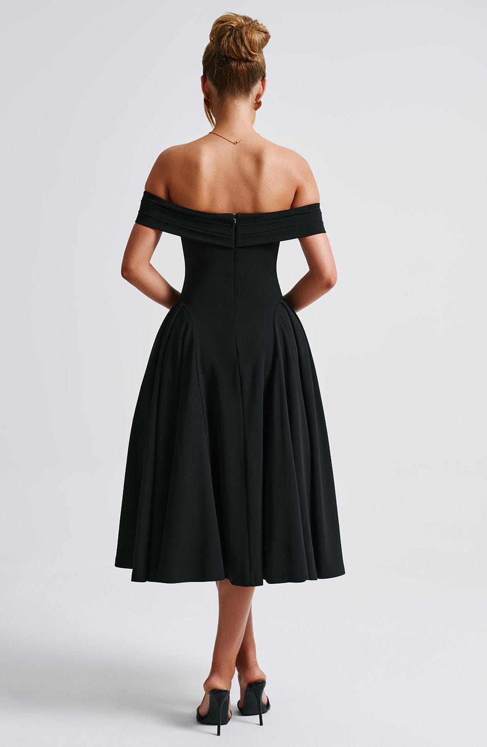 Robe Midi Épaules Dénudées Princess