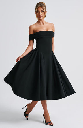 Robe Midi Épaules Dénudées Princess