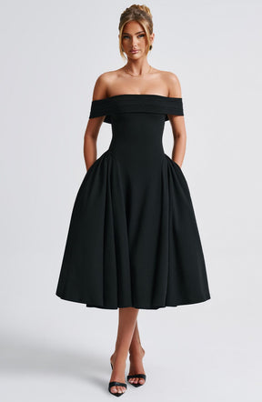 Robe Midi Épaules Dénudées Princess
