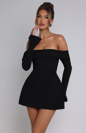 Robe Courte Manches Longues Kelly