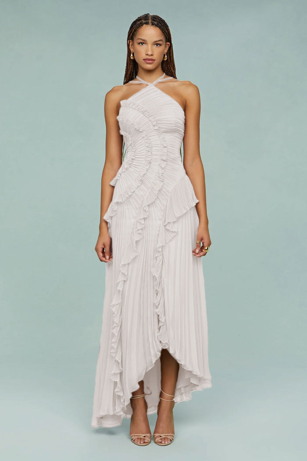 Robe asymétrique fluide Élodie