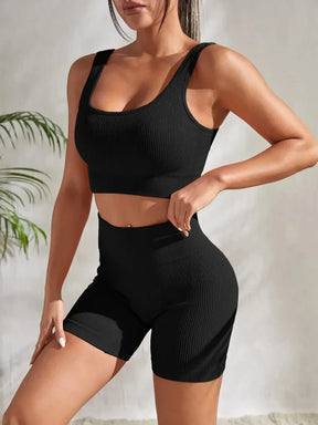 Ensemble Top Et Short Côtelé Clara