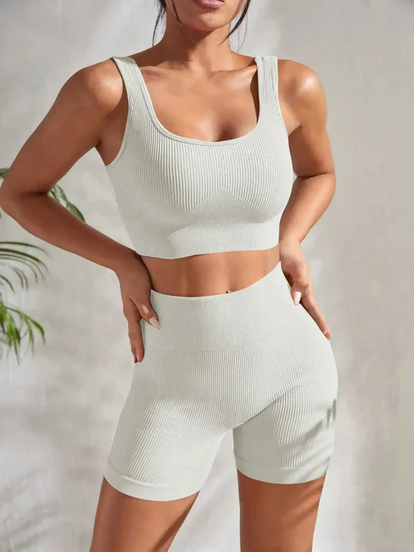 Ensemble Top Et Short Côtelé Clara