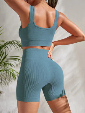 Ensemble Top Et Short Côtelé Clara