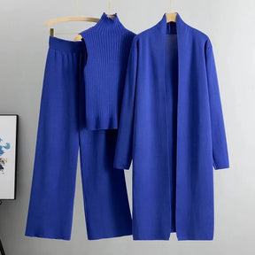 Ensemble Joyce – Tricoté, Pantalon • Chemisier • Veste