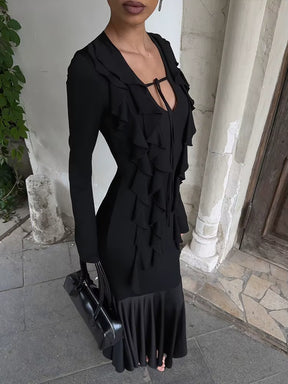 Robe Clémence – Longue, Manches Longues