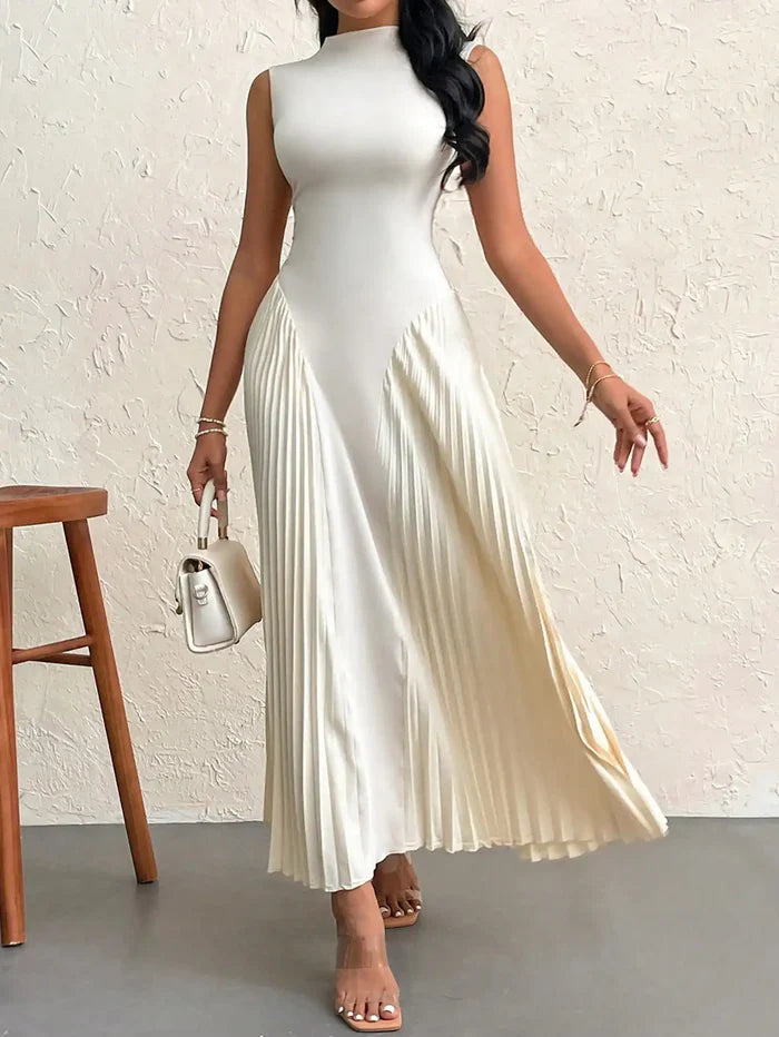 Robe Midi Plissée Auren