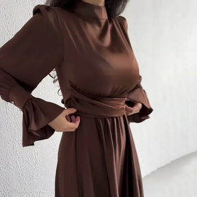 Robe midi à manches longues Louise
