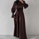 Robe midi à manches longues Louise