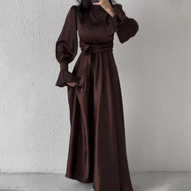 Robe midi à manches longues Louise