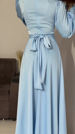 Robe midi à manches longues Louise