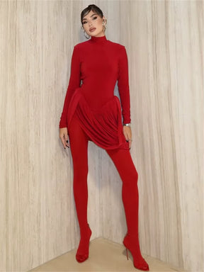 Robe Sophie – Manches Longues & Dos Nu