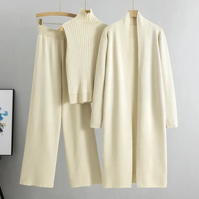 Ensemble Joyce – Tricoté, Pantalon • Chemisier • Veste