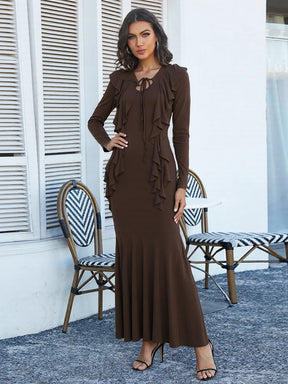 Robe Clémence – Longue, Manches Longues