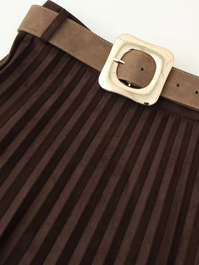 Jupe Émilie – Midi Plissée