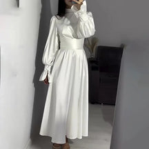 Robe midi à manches longues Louise