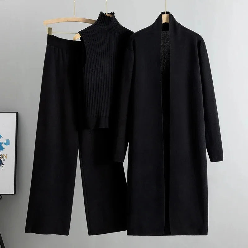 Ensemble Joyce – Tricoté, Pantalon • Chemisier • Veste