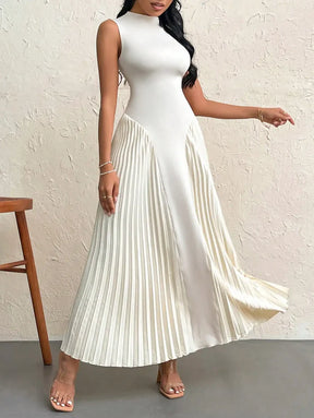 Robe Midi Plissée Auren