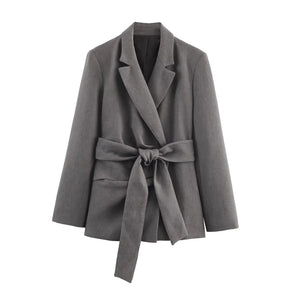 Ensemble Mariane – Pantalon Gris & Blazer