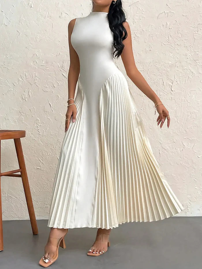 Robe Midi Plissée Auren