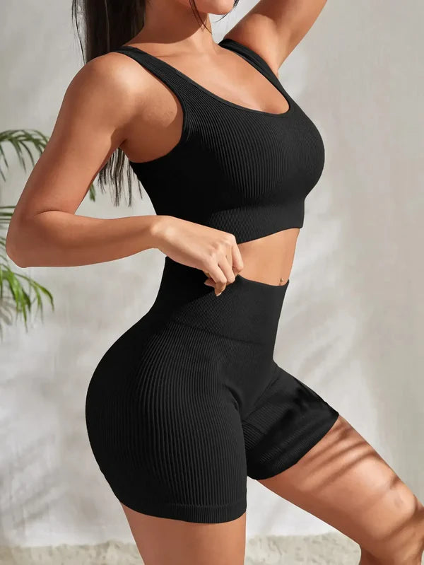 Ensemble Top Et Short Côtelé Clara