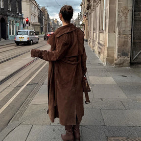 Long manteau à boutons Lucie