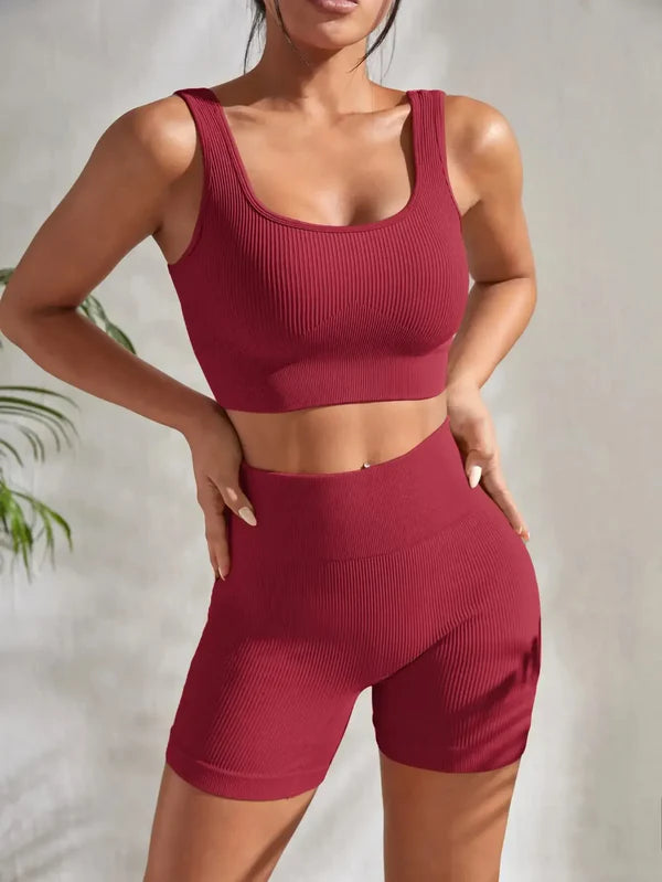 Ensemble Top Et Short Côtelé Clara