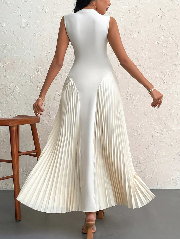 Robe Midi Plissée Auren