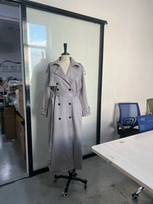 Long manteau à boutons Lucie