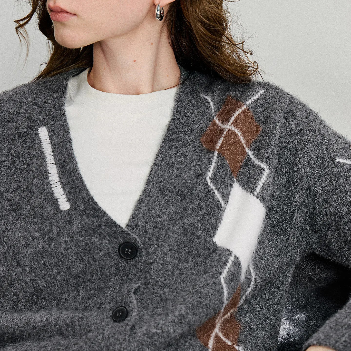 Manteau en laine à boutons Catherine